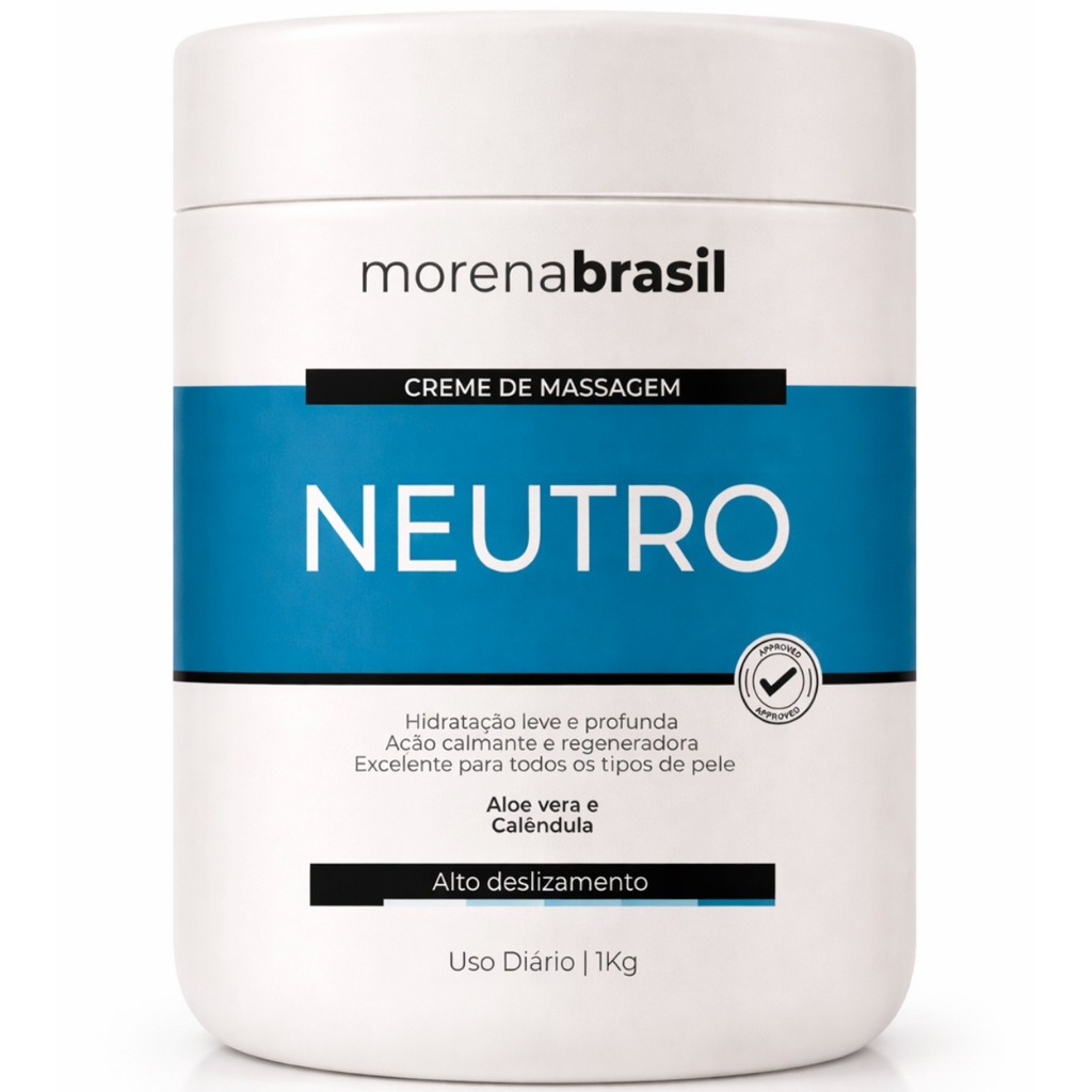 Creme de Massagem Neutro Profissional 1kg - Alto Deslizamento