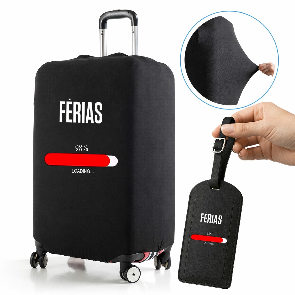 Capa de Mala 8 a 23KG P-M-G Personalizada Protetor Bagagem Elástica Para Viagem Protetora Grande