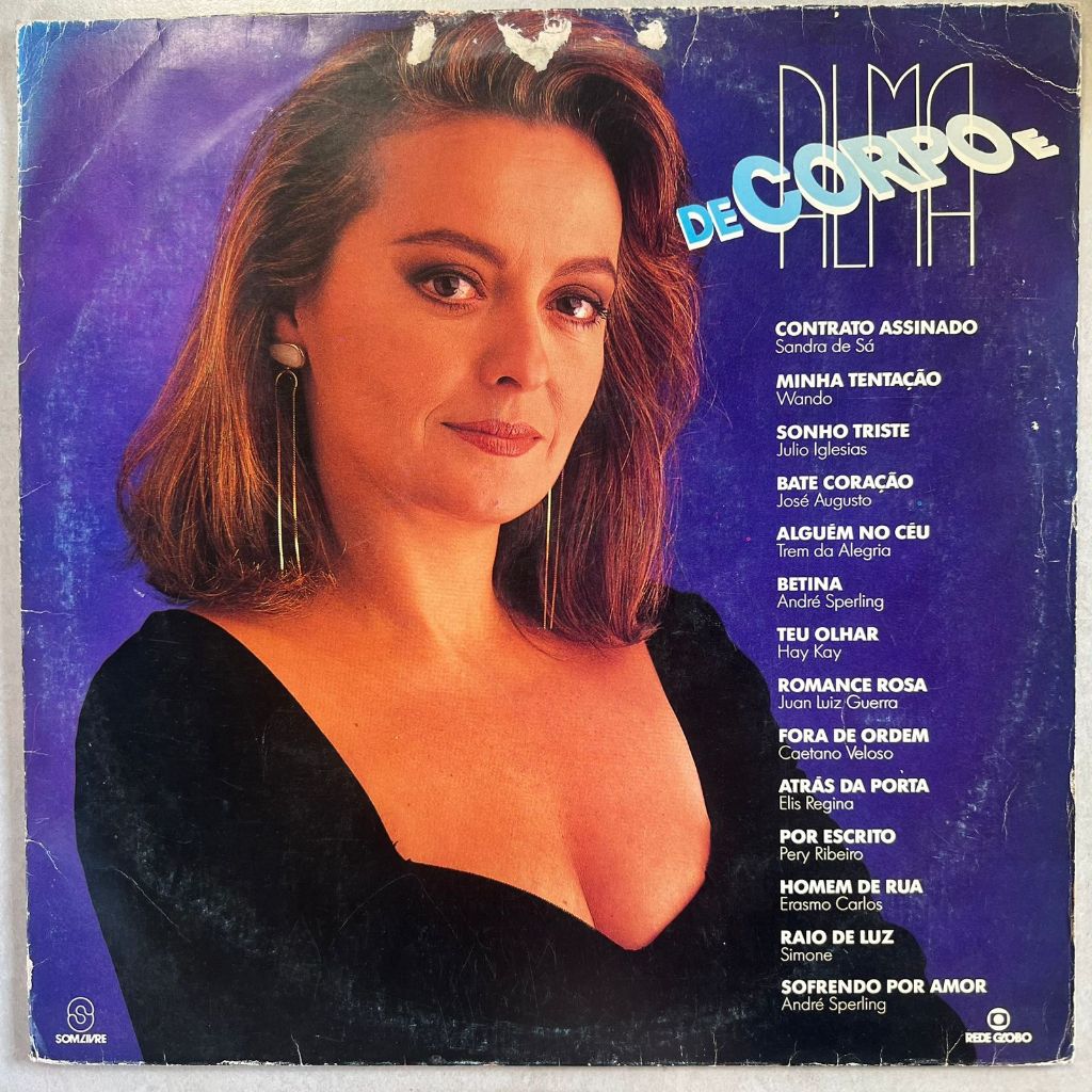 Lp De Corpo E Alma 1992 Novela Nacional, Disco De Vinil