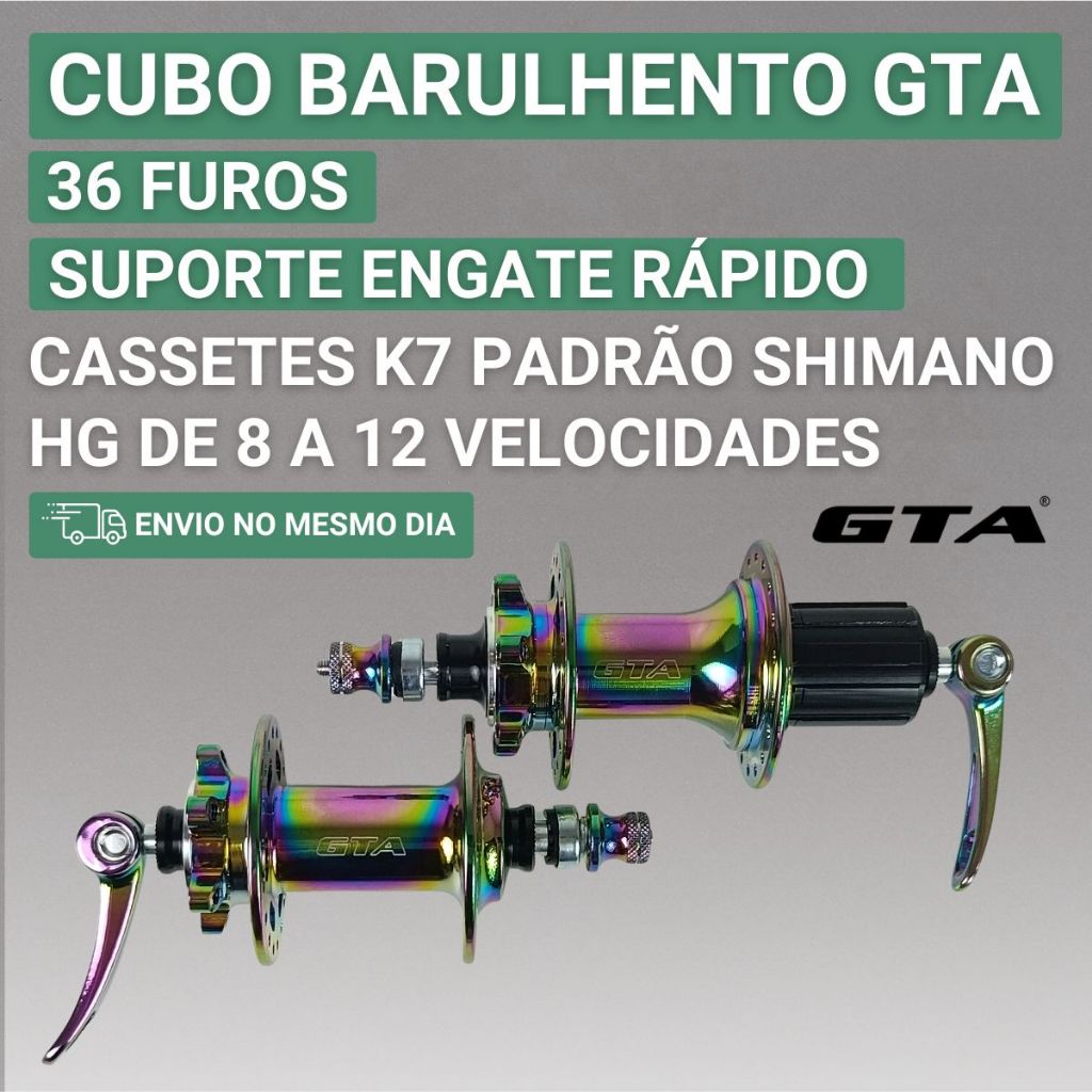Cubo Barulhento Cubo K7 Barulhento 36 Furos Cubo de Bicicleta Par de cubo GTA MTB Par Camaleão