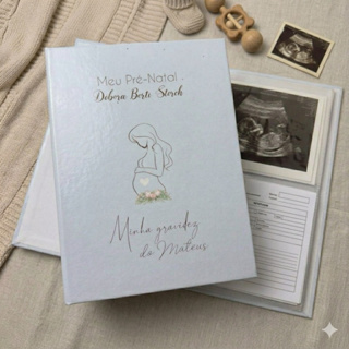 Pasta para Documentos, Pasta para Gestante Personalizada, Porta Exames Pré-Natal, Gravidez Completa em Oferta na Shopee