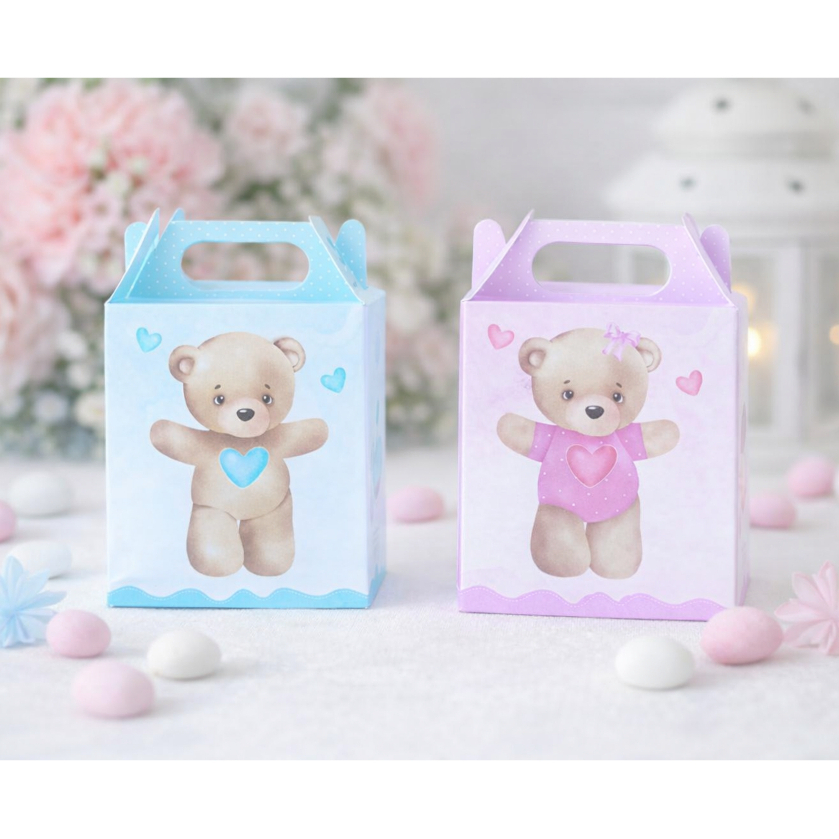 Caixas Maleta Ursinhos Lembrancinha cha revelacao Cha de bebe menina ou menino Caixinhas Maleta