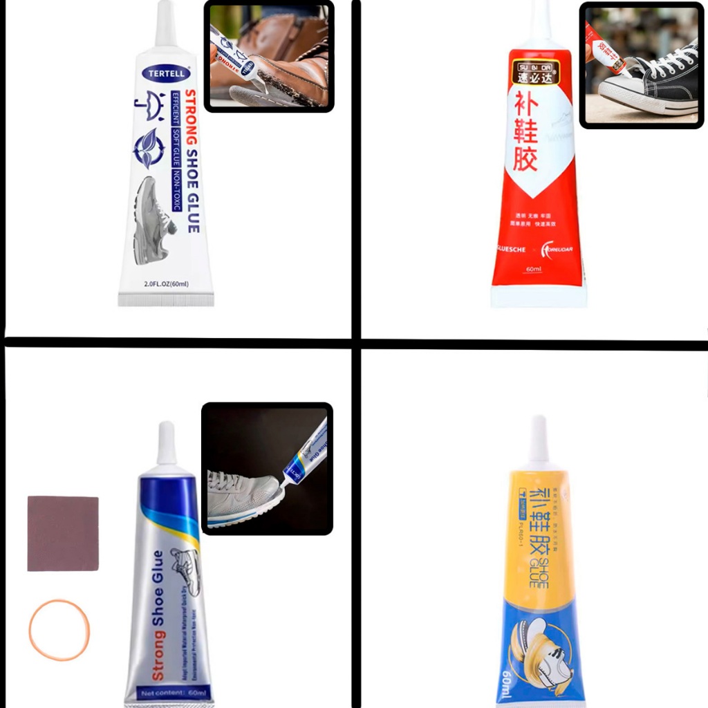 Cola Para Reparo De Calçados Forte Transparente Sapateiro Solado De Tênis Sapatos Universal 60ML