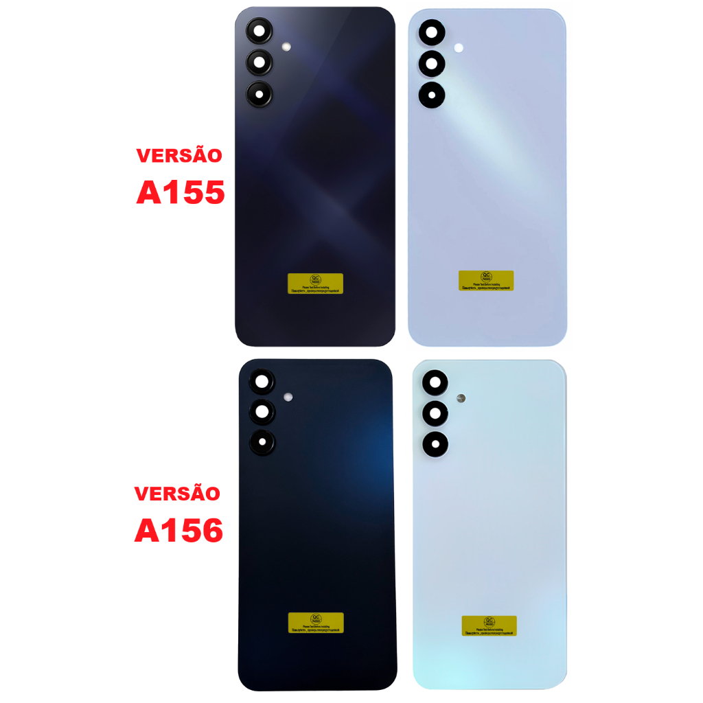 Tampa Traseira ORIGINAL Para A15 4G 5G A155 A156 A155m/dsn A156m/dsn Com Lente