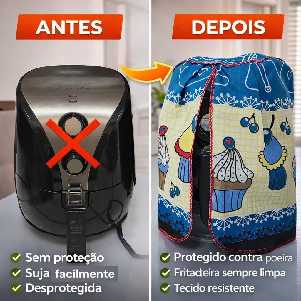 Capa Fritadeira Elétrica Air Fryer- ESTAMPAS- PREÇO DE FÁBRCA