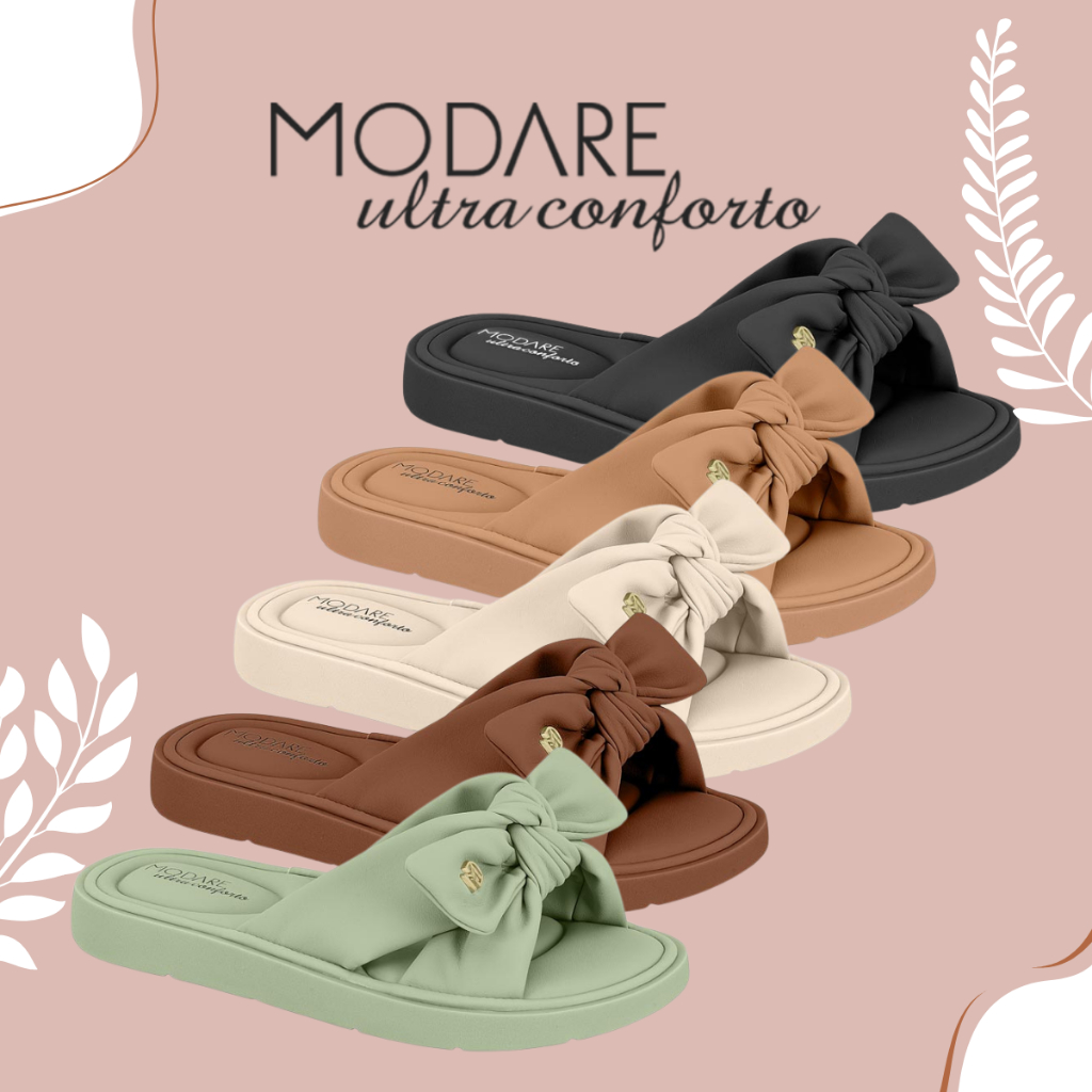 Papete Casual Modare Palmilha Calce Fácil Macia Confortável Corrida Dia a Dia Trabalho
