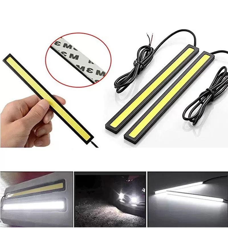 Barras de LED para Luz Diurna (DRL) Super Brilho e Fácil Instalação Automotiva Carro Moto em Oferta na Shopee