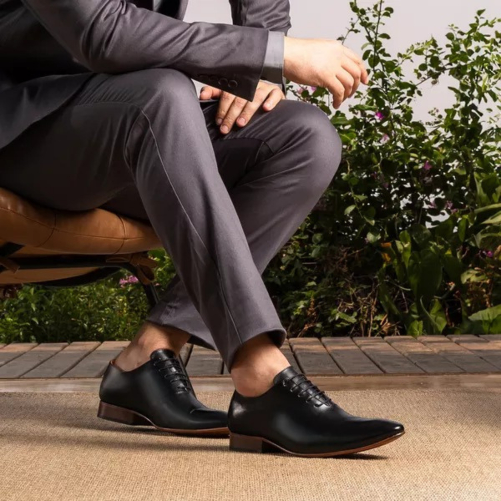 Sapato Social Masculino Estilo Italiano 100% Couro Clássico Wholecut Bigioni — imagem 2 de 2