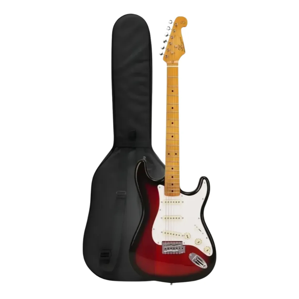 Guitarra Elétrica Sx Sst57 Vintage Series 2 Tone Sunburst Stratocaster 2 Vias 21Trastes — R$ 1.200,00 em Shopee, 36% OFF