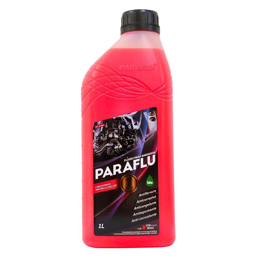 Aditivo para Radiador Orgânico Concentrado Rosa Long Life Paraflu 1 Litro