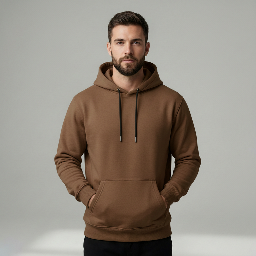 Blusa Moletom Masculina Grossa Casaco De Frio C/ Capuz Bolso Canguru P ao GG + 9 Cores