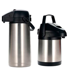 Garrafa Térmica em Aço Inox 1,9L / 2,5L – Quente e Frio - Interior em INOX