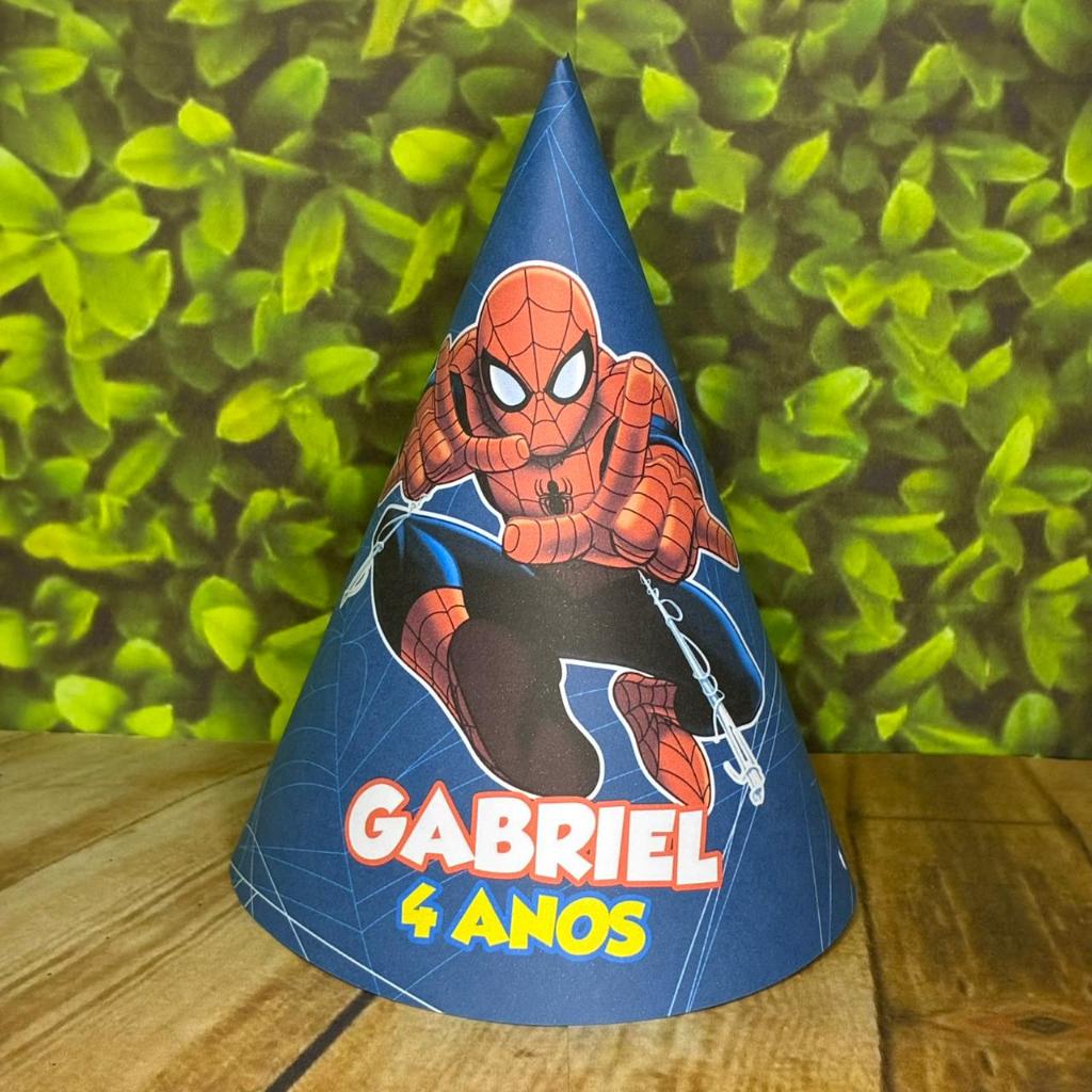 CHAPÉU DE FESTA PERSONALIZADO HOMEM ARANHA