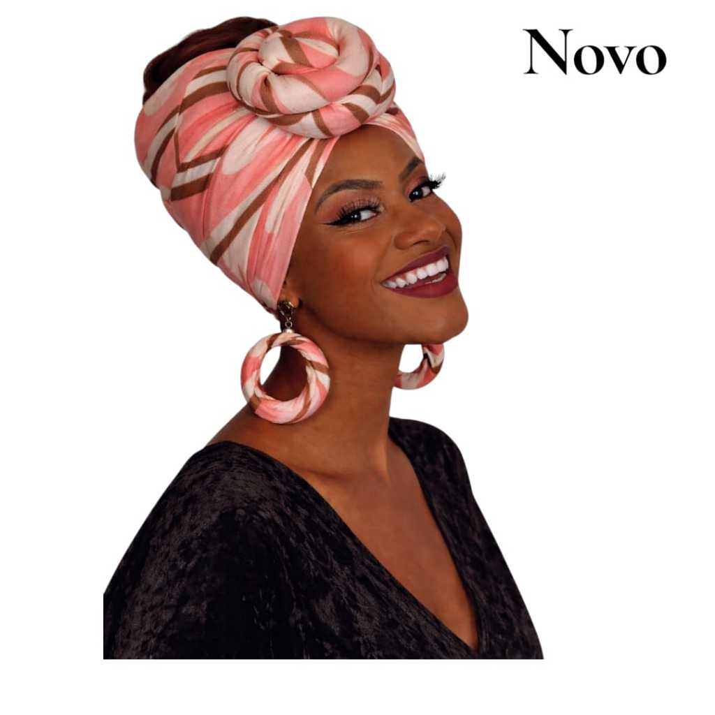 Turbante Flor Estampado 3 em 1 (novas estampas)