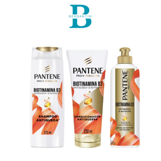 Kit Pantene PRO - V Biotinamina B3 Shampoo 175ml Condicionador 450ml e creme de pentear240g em Oferta na Shopee