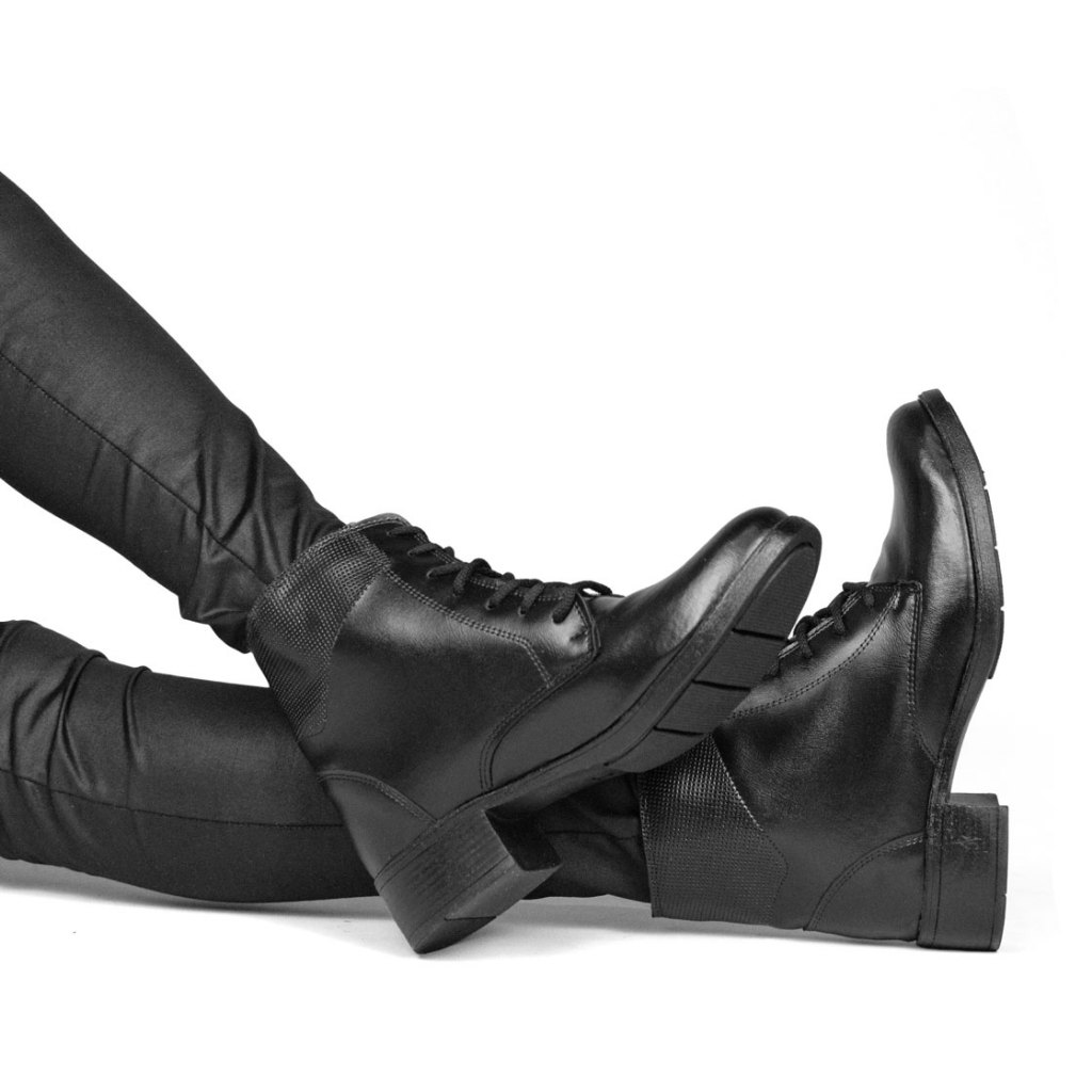 Bota Coturno Feminino Casual com Salto Baixo Confortável