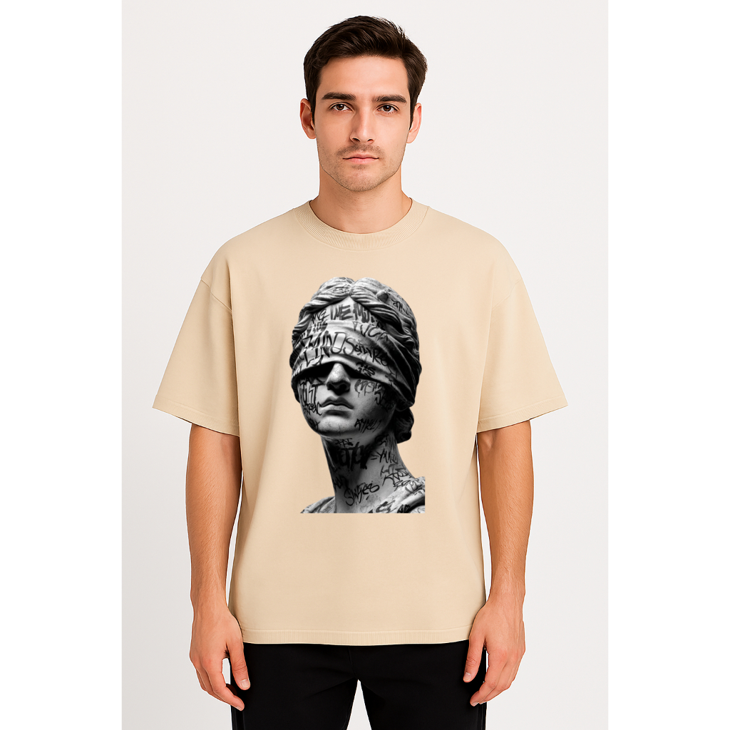 Camiseta Unissex Oversized 100% Algodão Over Estampada Streetwear Oversized 100% Algodão