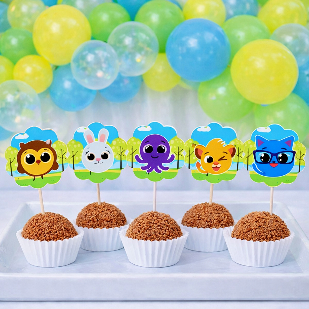 Topper de docinhos ou cupcake BOLOFOFOS/tags BOLOFOFOS/Festa BOLOFOFOS