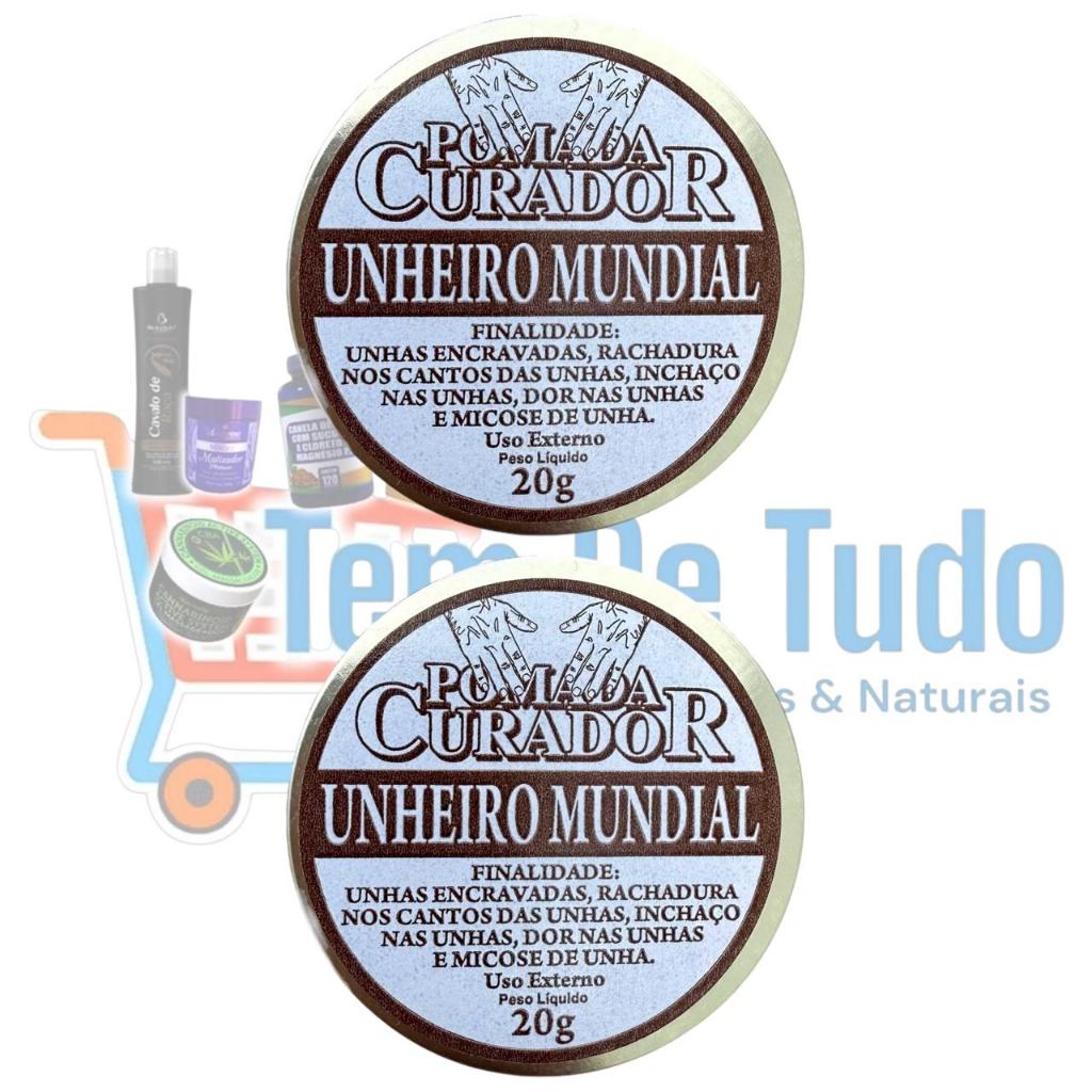 2x Pomadas em Latinhas de Unheiro Mundial - 20g (cada)