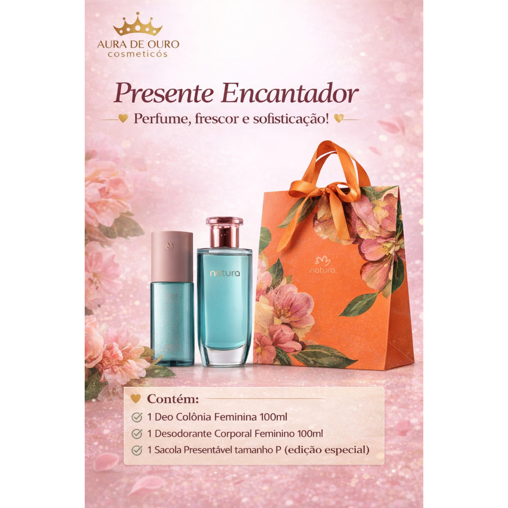 Kit Presente Biografia Feminino Dia das Mães Deo Colônia 100ml + Desodorante Corporal