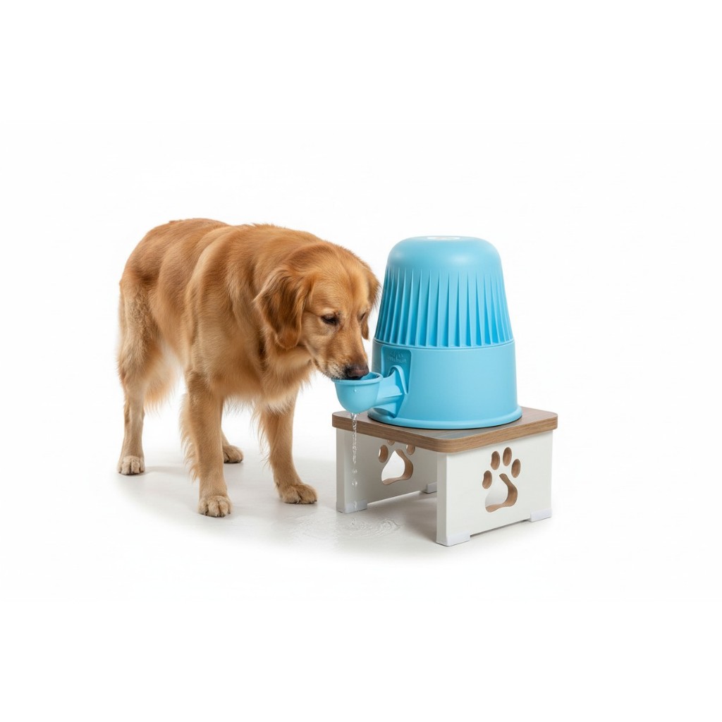 Suporte Comedouro Bebedouro Elevado BASE Pet MDF Gato Cachorro