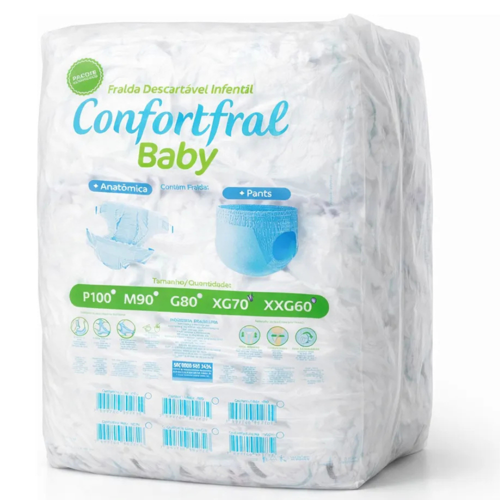 Fralda Calça Confortfral Baby Tipo Calcinha/Cueca Infantil Criança em Oferta na Shopee
