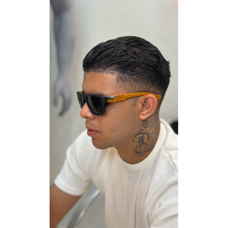 Óculos Masculino bambú Polarizado com proteção UV 400 de sol Estiloso madeira fosco Lançamento