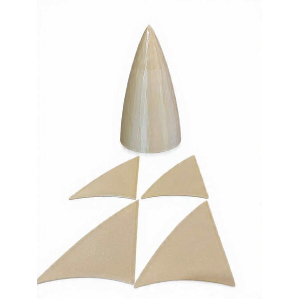 Aletas e/ou Coifa para  Foguete de Garrafa Pet de 2L Retornável CORES ALEATÓRIAS em Oferta na Shopee