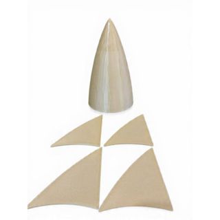 Aletas e/ou Coifa para  Foguete de Garrafa Pet de 2L Retornável CORES ALEATÓRIAS em Oferta na Shopee