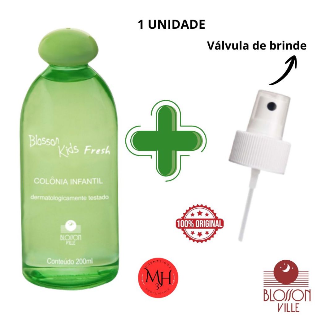 Colônia Infantil Blosson Fresh na caixa + Válvula