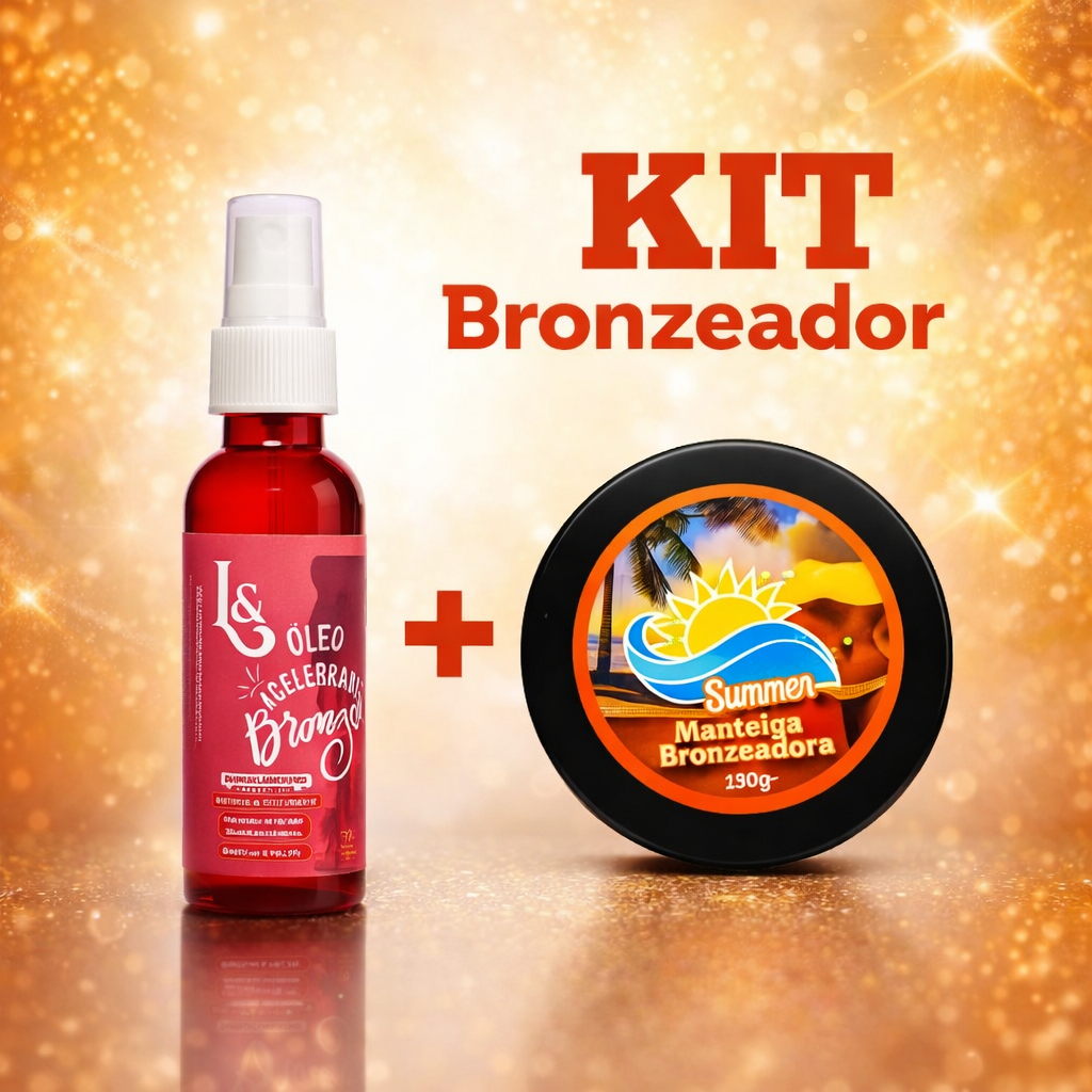 Óleo acelerador 120ml + Parafina Ativador De Bronze 150g Marquinha De Fita Biquínis