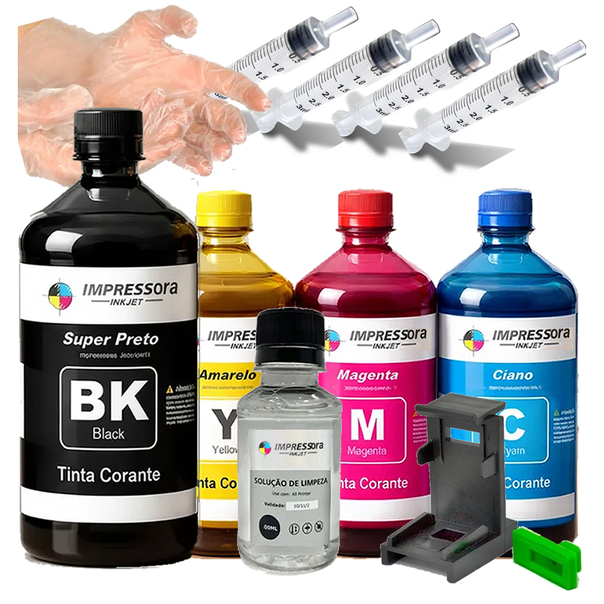 Kit Recarga Cartucho Compatível Canon G3010 G3111 G4111 G3102 G6010 G6011 G4100  G2110 + Snap Fill