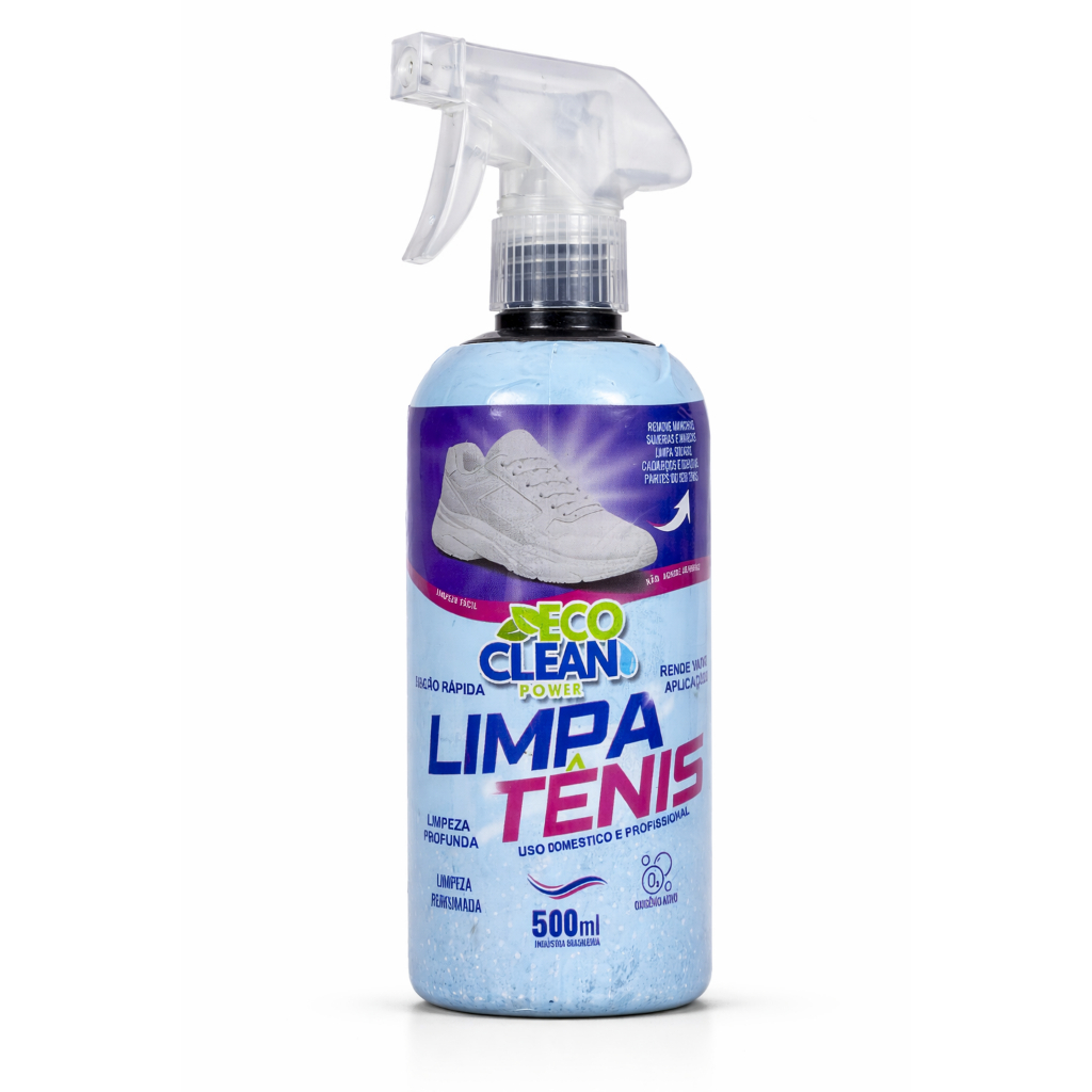 Limpa Tênis Spray Eco Clean Power Limpeza Profunda 500ml