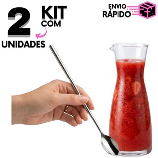Kit 2 Colheres de Suco Utensílio para Bebidas em Oferta na Shopee