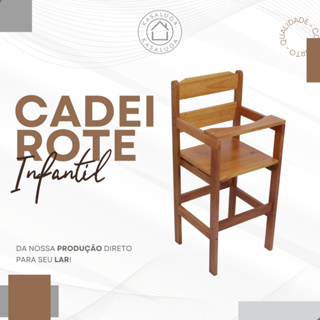 Cadeira Bebe Infantil Criança Cadeirão Cadeirote de Madeira Restaurante Refeição Alimentação em Oferta na Shopee