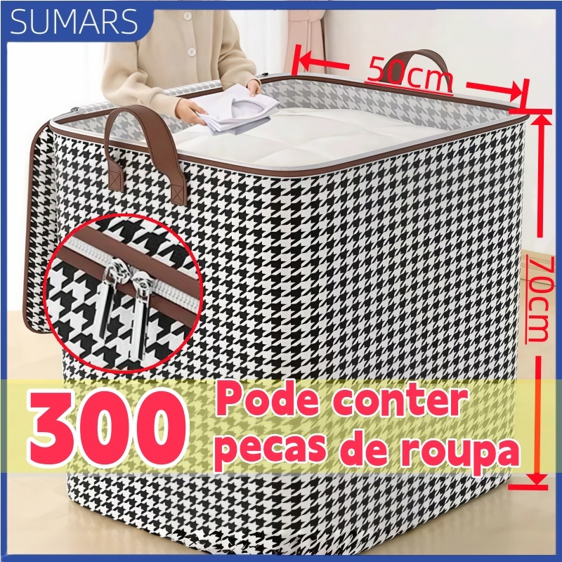 180L Caixa Multifuncional De Armazenamento De Grande Capacidade Para Colchas E Roupas Domésticas