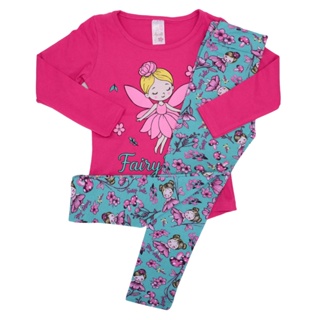 Roupa Infantil Conjuntos Meia Estação  Pijama Menina em Oferta na Shopee