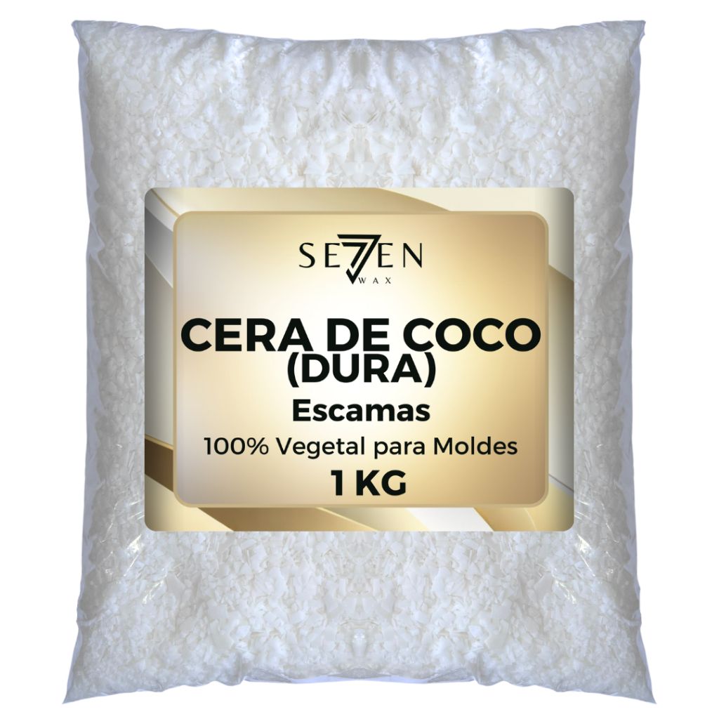Cera de Coco Dura Escama para velas em Moldes