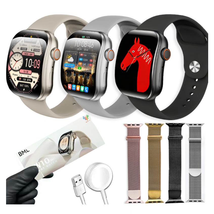 Smartwatch 38mm BW10 MINI | Tela AMOLED | Chamadas Bluetooth | Monitoramento de Saúde | Assistente de Voz| Relógio intel