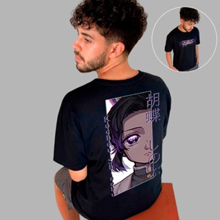 Camiseta Estampada Anime Demon Slayer Shinobu - Camisa 100% Algodão Unisex Macia, Qualidade Premium em Oferta na Shopee
