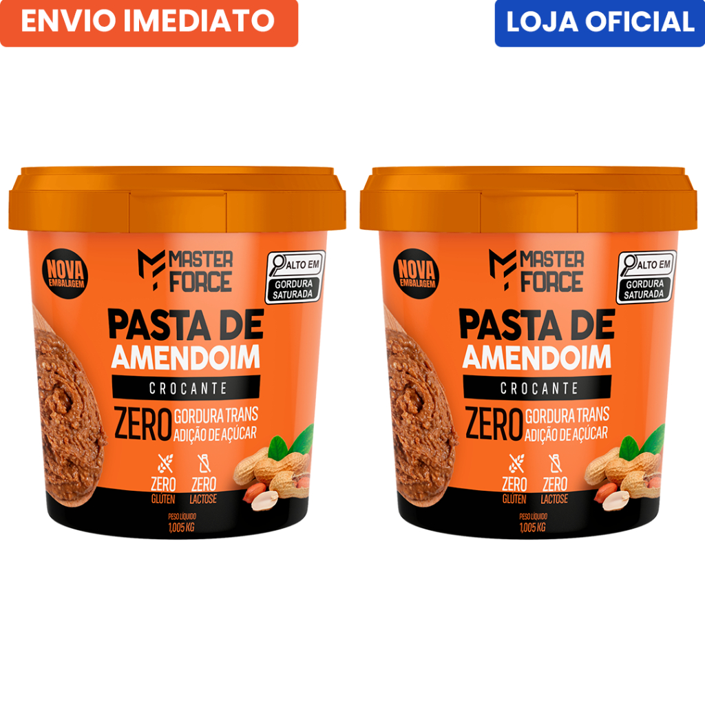 Kit 2x Pasta de Amendoim Integral Crocante 1,005 Kg