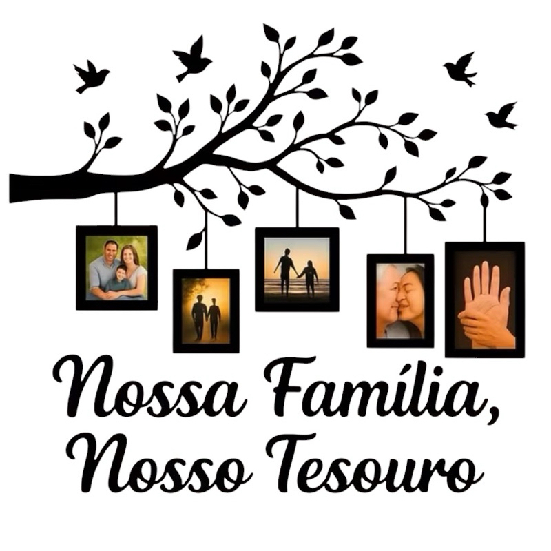 Quadro Porta Retrato Família MDF 10x15 Decorativo para Parede Sala Mural de Fotos Família Decoração Moderna