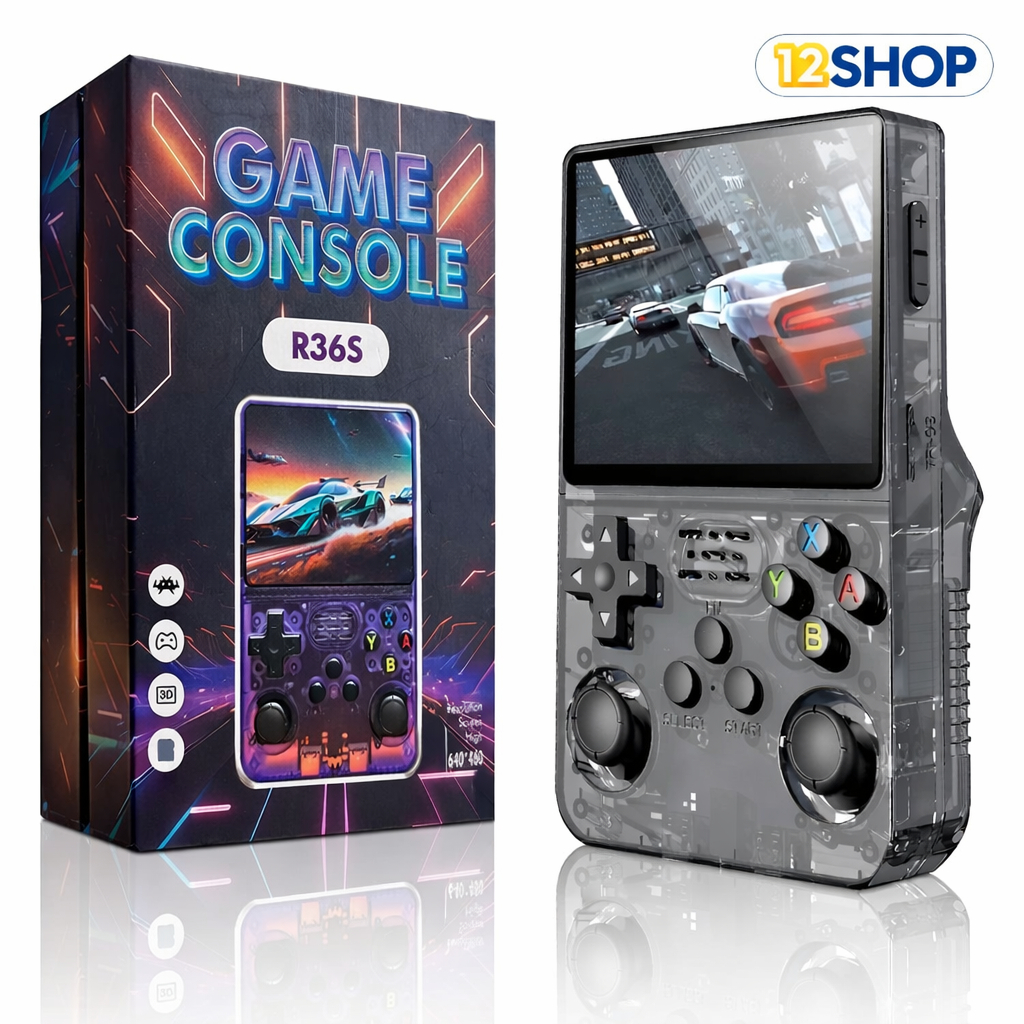 Console Portátil R36S + de 15.000 Jogos Vídeo Game 64g  Tela IPS 3.5 Polegadas a Pronta Entrega