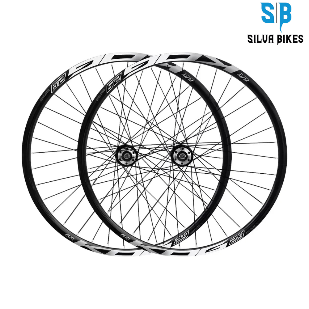Kit Bike Par de Roda Aro 29 Aero em Aluminio Universal KOG Rims Freio a Disco Cubo de Roda Livre - Alinhada e Montada