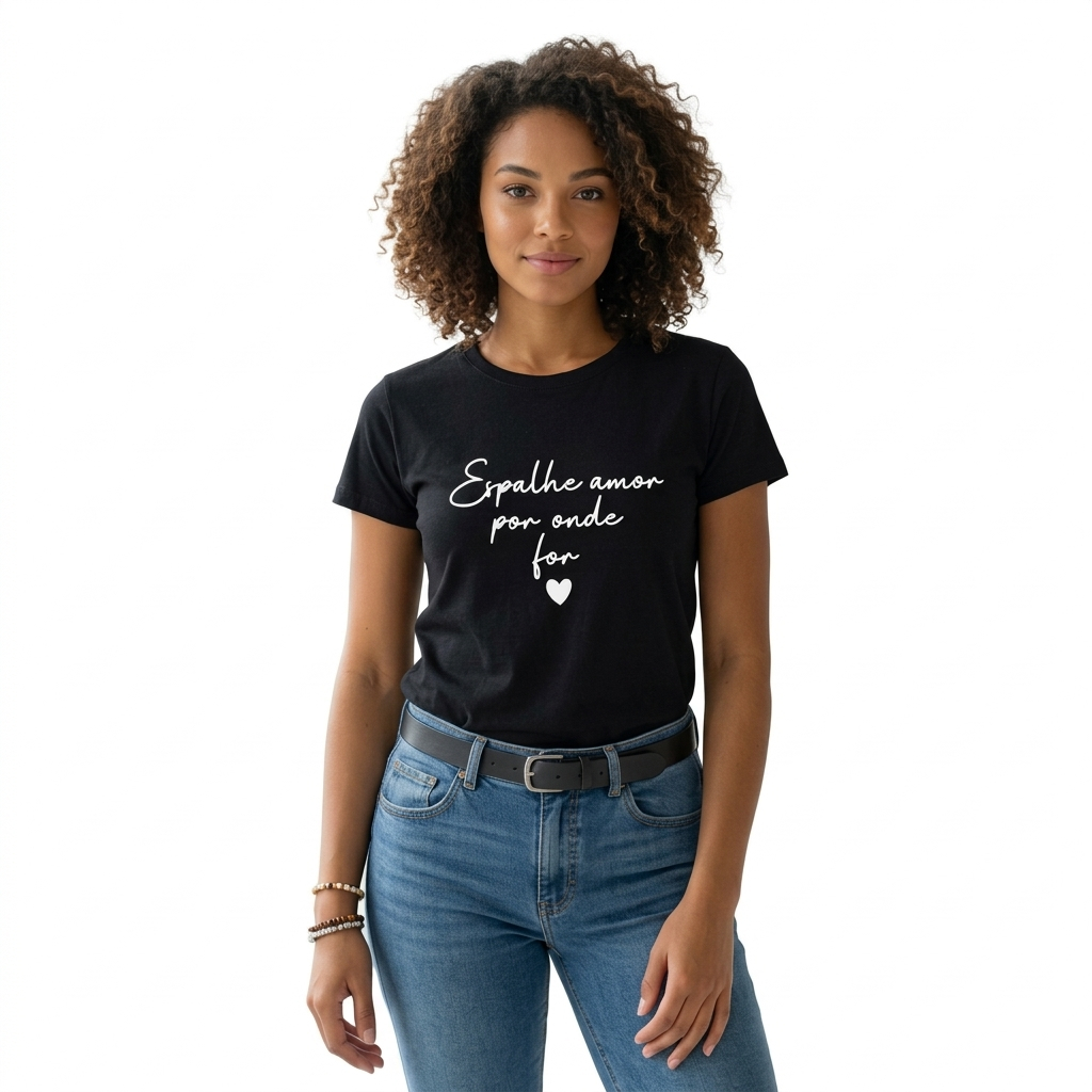 Camiseta Feminina Estampada Confortável Estilosa|100% Algodão Premium