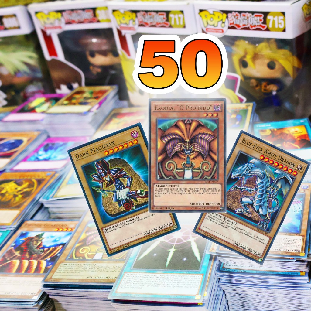 Yugioh 50 Cartas Diversas Grande Variedade de cartas de yugioh