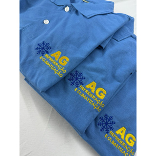 Camisa polo BORDADO uniforme empresa Bordado no peito- LEVE 2 POR R$ 143,98 - LEVE 10 POR R$ 64,90 cada em Oferta na Shopee