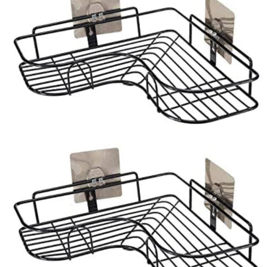 Suporte de Banheiro Adesivo de Fixação Organizador Parede Sabonete Shampoo e Papel Kit 1/2/3/7 — imagem 2 de 2