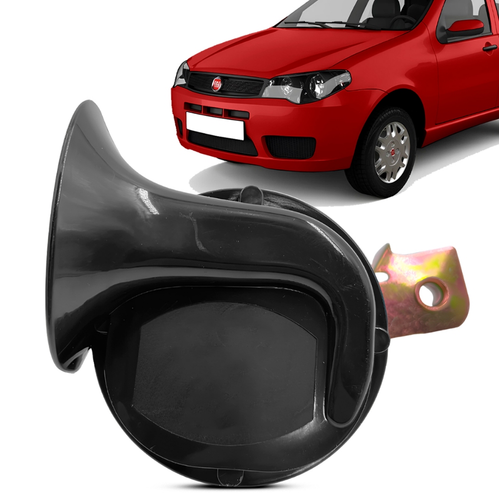 Buzina Caracol Fiat Palio Siena Weekend Grand Siena 110dB 12V Com Suporte