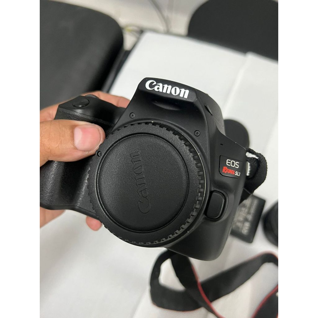 Canon sl3 4k com lente 18-55 + 55mm